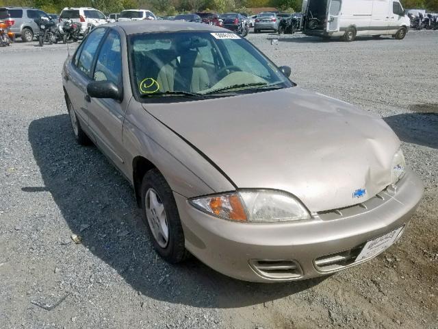 1G1JC524117116589 - 2001 CHEVROLET CAVALIER B TAN photo 1