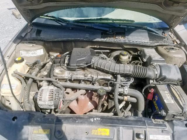 1G1JC524117116589 - 2001 CHEVROLET CAVALIER B TAN photo 7