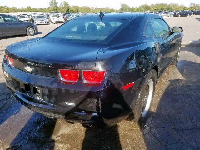 2G1FA1EDXB9136288 - 2011 CHEVROLET CAMARO LS BLACK photo 4