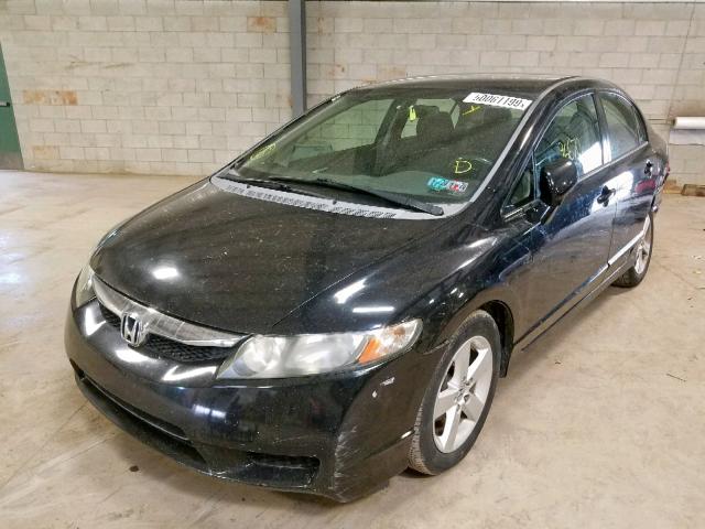 2HGFA16699H331856 - 2009 HONDA CIVIC LX-S أسود صورة 2
