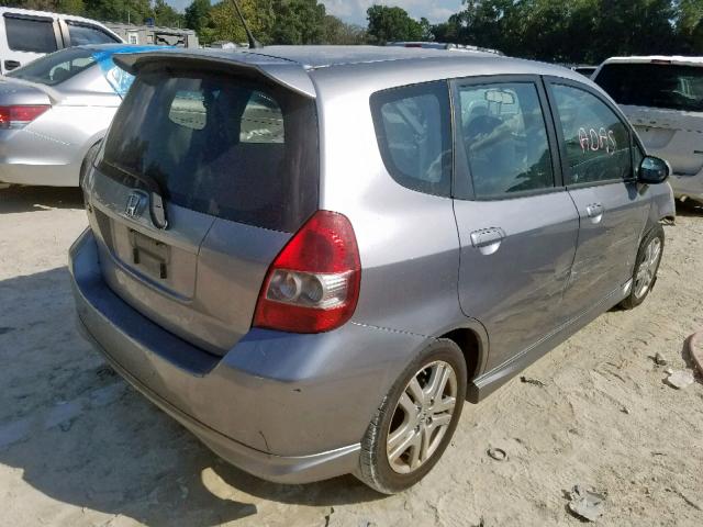 JHMGD38687S016537 - 2007 HONDA FIT S 灰色 照片 4