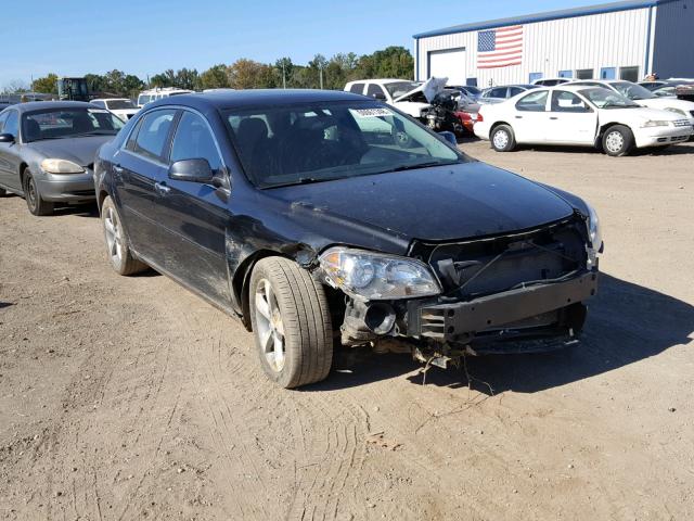 1G1ZC5E01CF194617 - 2012 CHEVROLET MALIBU 1LT BLACK photo 1