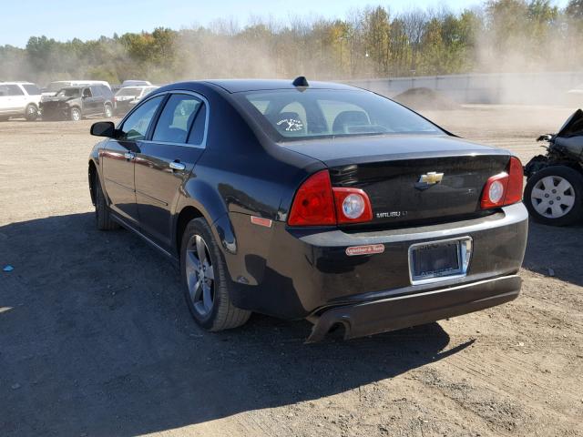 1G1ZC5E01CF194617 - 2012 CHEVROLET MALIBU 1LT BLACK photo 3