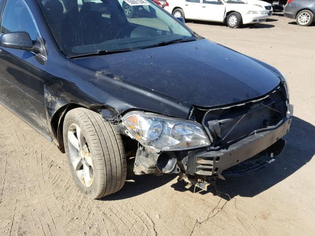 1G1ZC5E01CF194617 - 2012 CHEVROLET MALIBU 1LT BLACK photo 9