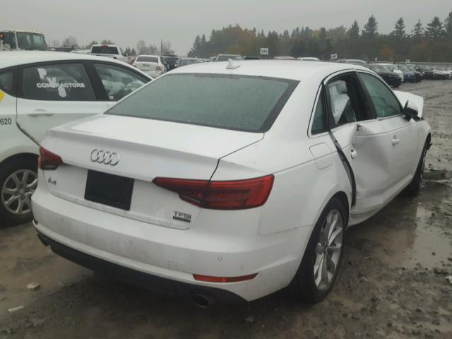 WAUBNAF42HN065986 - 2017 AUDI A4 PROGRES WHITE photo 4