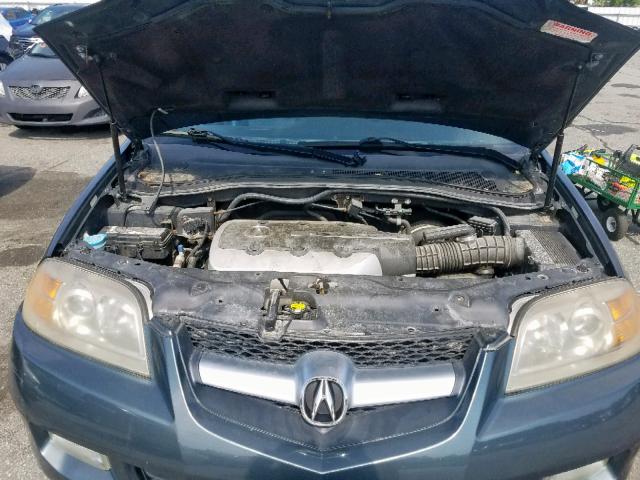 2HNYD182X5H513305 - 2005 ACURA MDX GRAY photo 7