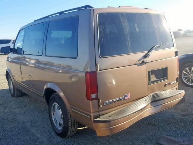 1GKDM19WXSB565774 - 1995 GMC SAFARI XT GOLD photo 3