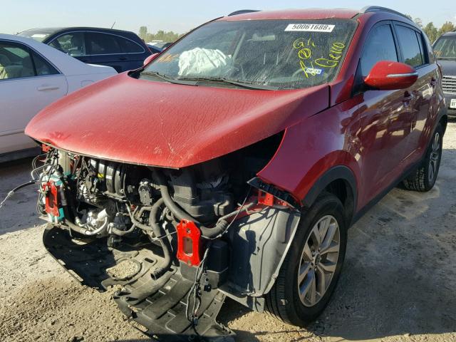 KNDPB3AC5E7615130 - 2014 KIA SPORTAGE B RED photo 2