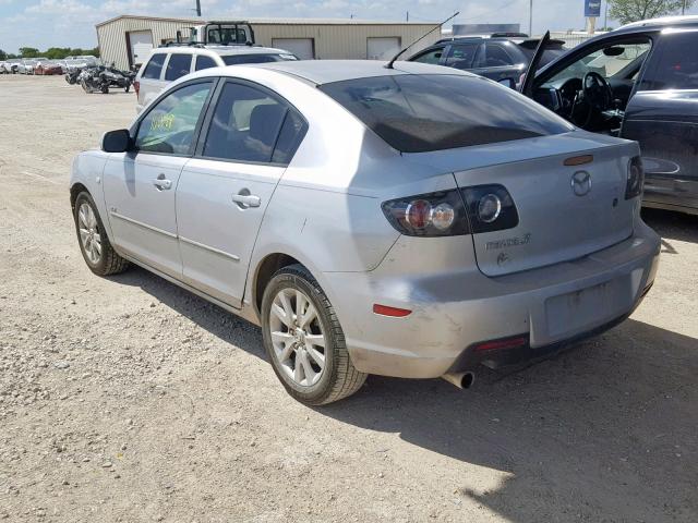 JM1BK323X81784639 - 2008 MAZDA 3 S SILVER photo 3