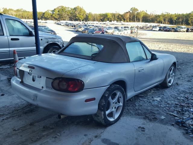 JM1NB353120225258 - 2002 MAZDA MX-5 MIATA SILVER photo 4