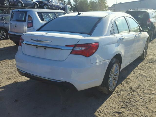 1C3CCBCB5CN181783 - 2012 CHRYSLER 200 LIMITE WHITE photo 4