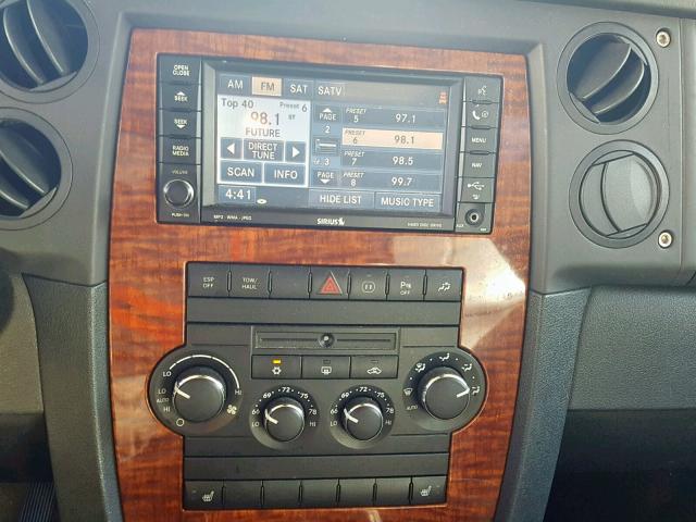 1J8HH58NX8C190868 - 2008 JEEP COMMANDER შავი ფოტო 9