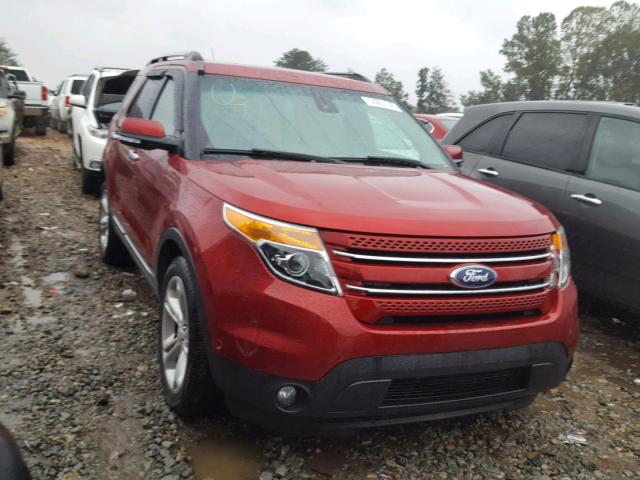 1FM5K7F85FGC09543 - 2015 FORD EXPLORER L RED photo 1