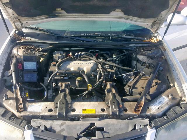 2G1WF52E719272155 - 2001 CHEVROLET IMPALA WHITE photo 7