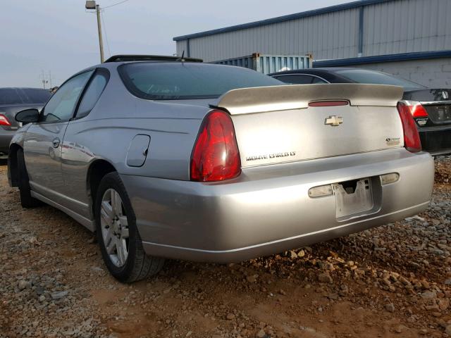 2G1WK15N479260067 - 2007 CHEVROLET MONTE CARL SILVER photo 3