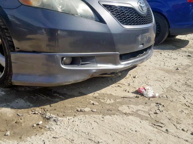 4T1BE46K97U635243 - 2007 TOYOTA CAMRY CE GRAY photo 9