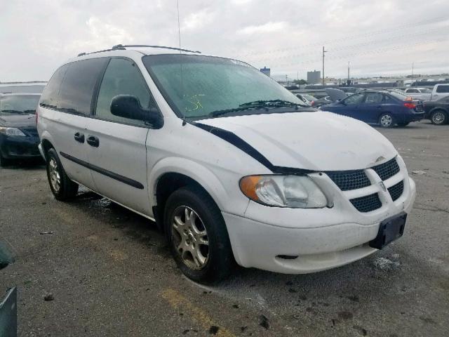 1D4GP25RX3B282849 - 2003 DODGE CARAVAN SE WHITE photo 1