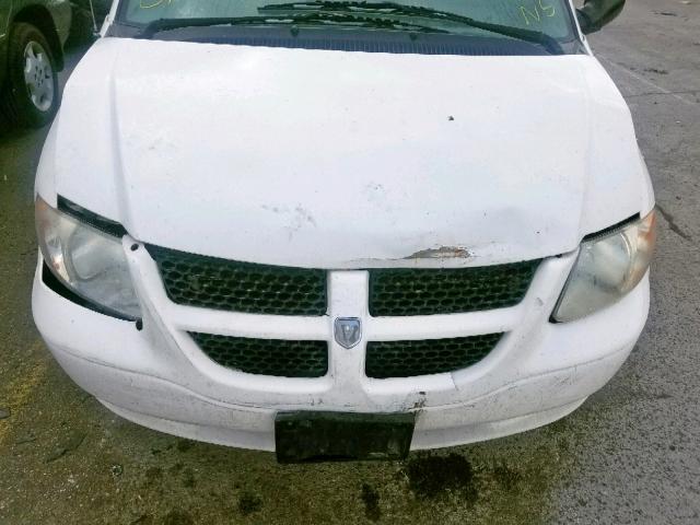 1D4GP25RX3B282849 - 2003 DODGE CARAVAN SE WHITE photo 7