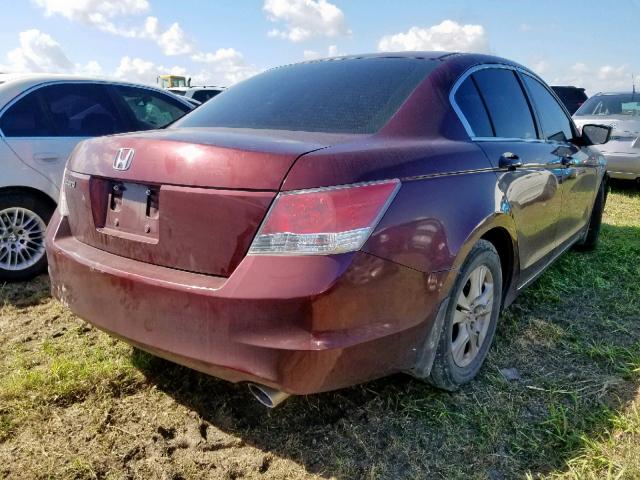 1HGCP2F46AA018188 - 2010 HONDA ACCORD LXP RED photo 4