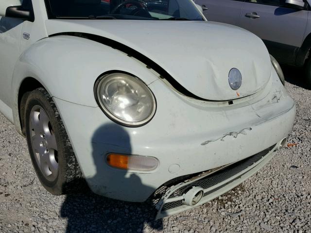 3VWCB21C42M456267 - 2002 VOLKSWAGEN NEW BEETLE WHITE photo 9