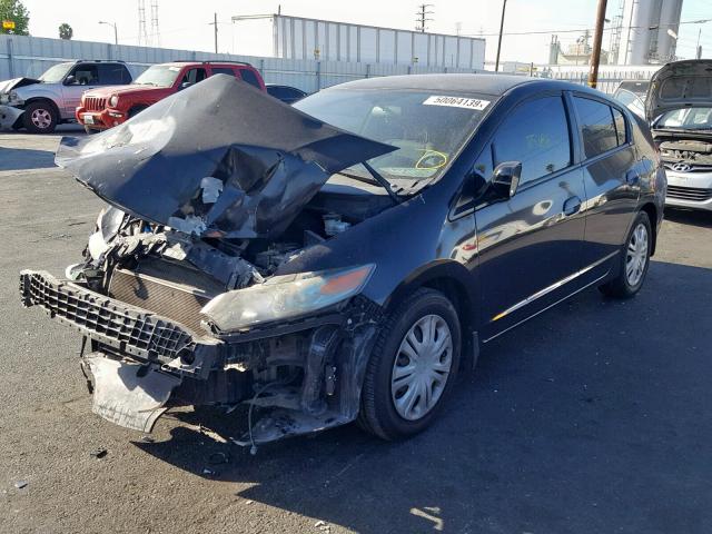 JHMZE2H54AS007249 - 2010 HONDA INSIGHT LX BLACK photo 2