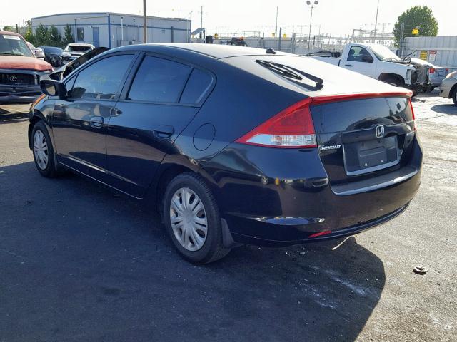 JHMZE2H54AS007249 - 2010 HONDA INSIGHT LX BLACK photo 3