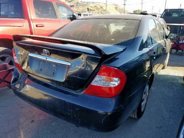 4T1BE32K63U183908 - 2003 TOYOTA CAMRY LE BLACK photo 4