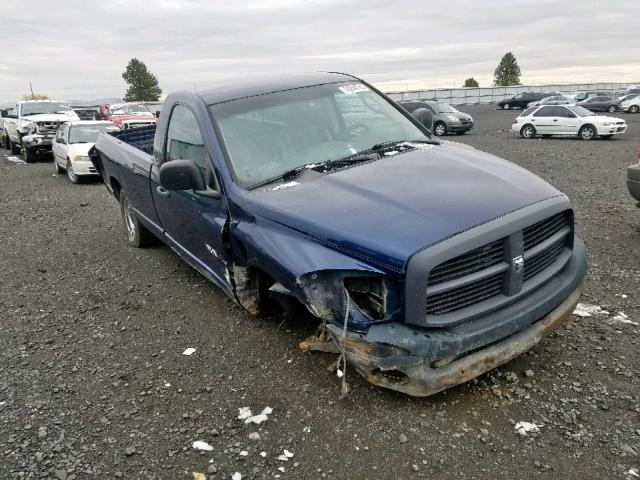 1D7HA16KX8J204430 - 2008 DODGE RAM 1500 S BLUE photo 1