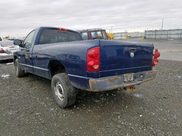 1D7HA16KX8J204430 - 2008 DODGE RAM 1500 S BLUE photo 3