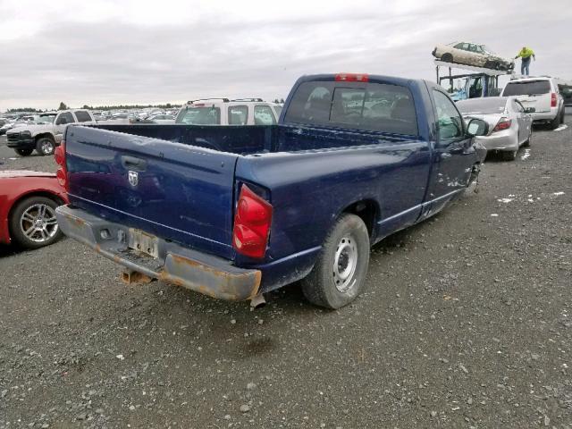 1D7HA16KX8J204430 - 2008 DODGE RAM 1500 S BLUE photo 4