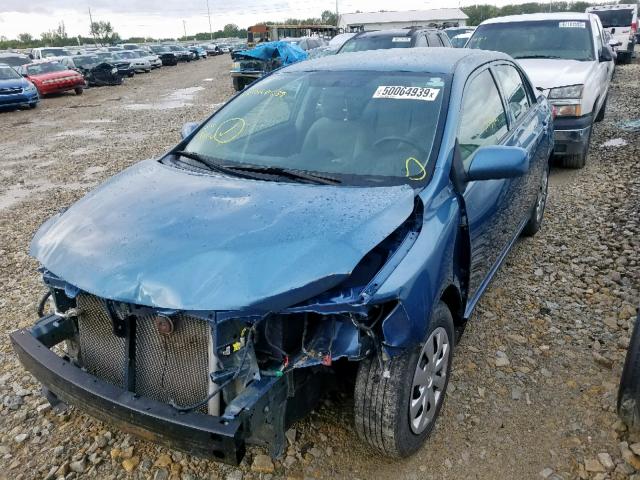 5YFBU4EE8DP212245 - 2013 TOYOTA COROLLA BA BLUE photo 2