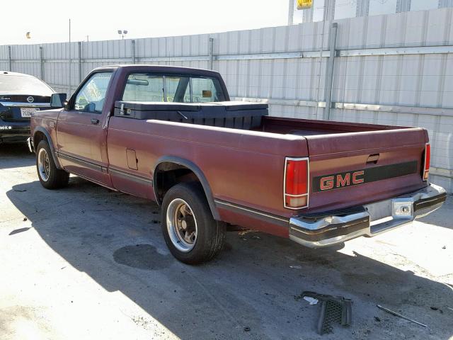 1GTCS14Z5L8509495 - 1990 GMC S TRUCK S1 MAROON photo 3