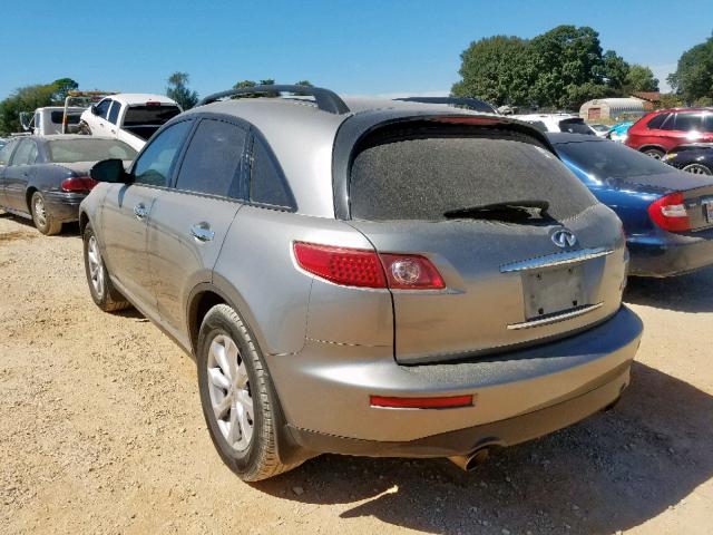 JNRAS08U56X102268 - 2006 INFINITI FX35 GRAY photo 3