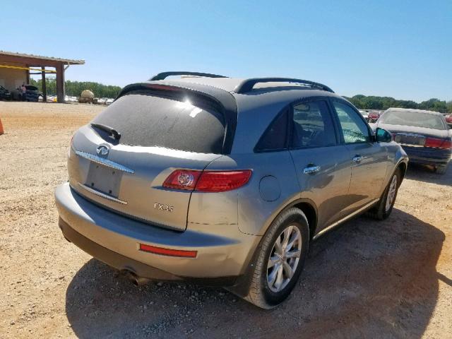 JNRAS08U56X102268 - 2006 INFINITI FX35 GRAY photo 4