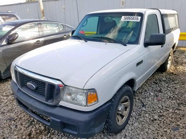 1FTYR10U57PA61119 - 2007 FORD RANGER WHITE photo 2