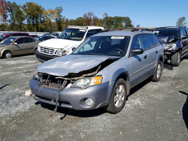 4S4BP61C257374040 - 2005 SUBARU LEGACY OUT SILVER photo 2