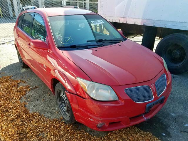 5Y2SL63835Z407429 - 2005 PONTIAC VIBE RED photo 1