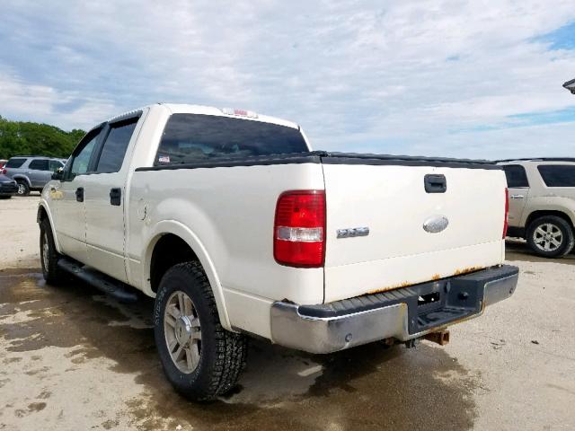 1FTPW14V47FA78362 - 2007 FORD F150 SUPER WHITE photo 3