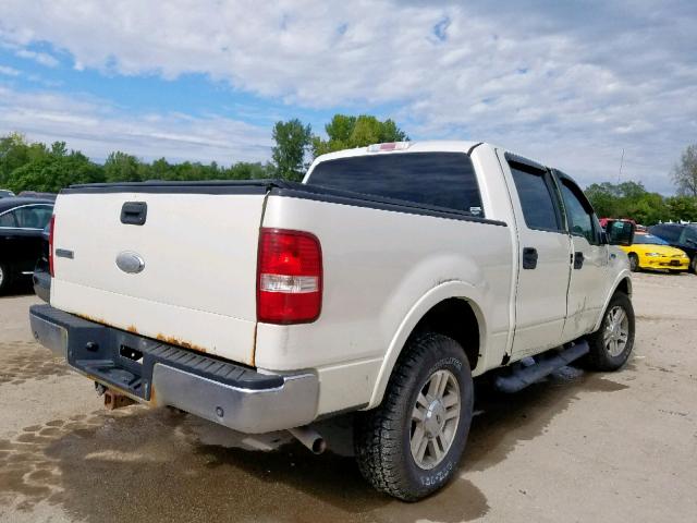 1FTPW14V47FA78362 - 2007 FORD F150 SUPER WHITE photo 4