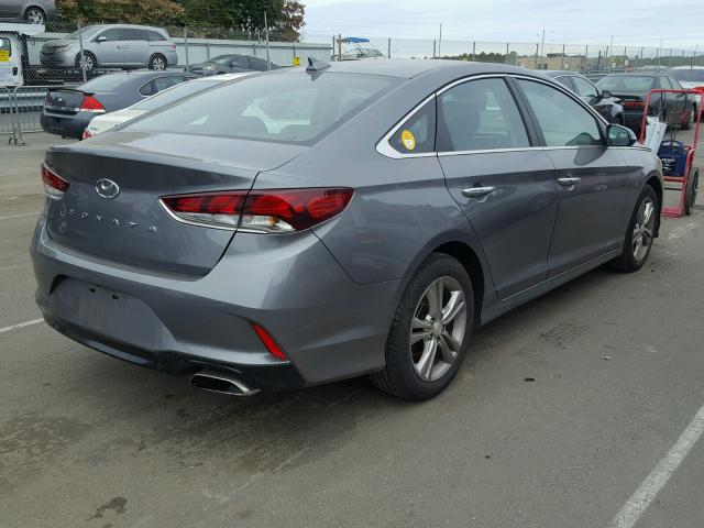 5NPE34AFXJH662051 - 2018 HYUNDAI SONATA SPO GRAY photo 4