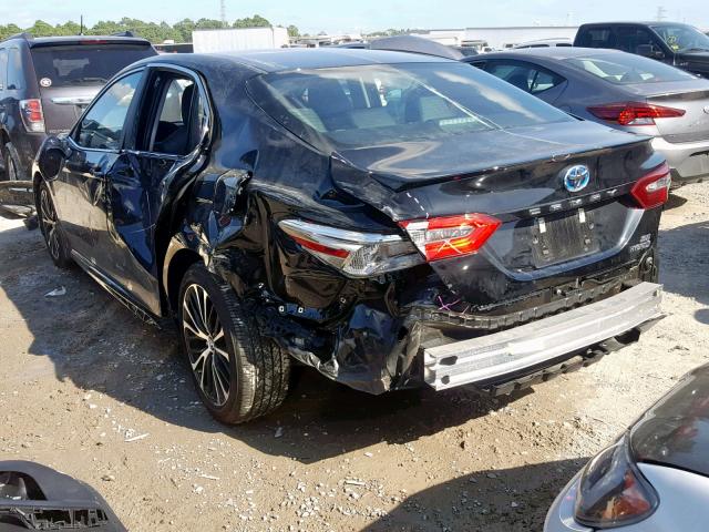 4T1B21HK8JU510343 - 2018 TOYOTA CAMRY HYBR BLACK photo 3