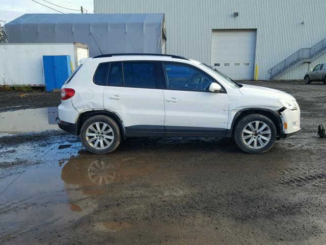 WVGBV75N39W508086 - 2009 VOLKSWAGEN TIGUAN SE WHITE photo 9