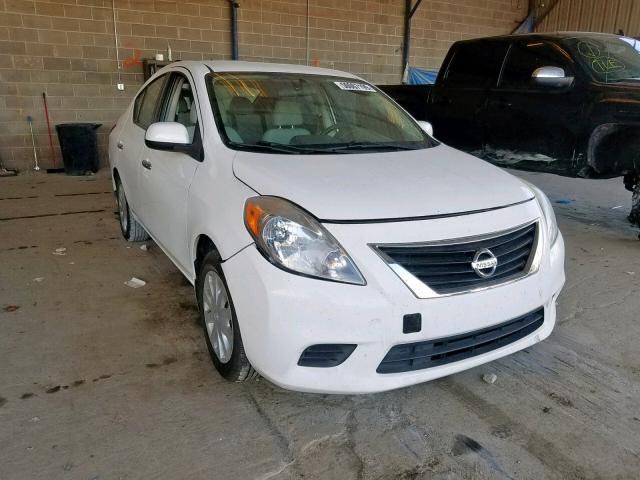 3N1CN7APXEK447067 - 2014 NISSAN VERSA S WHITE photo 1