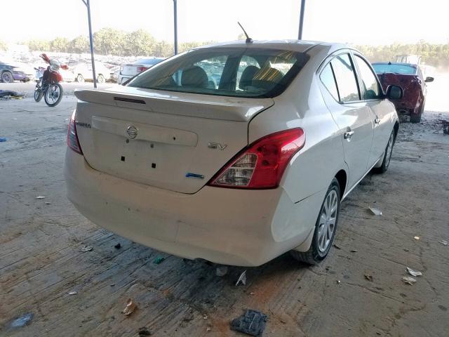 3N1CN7APXEK447067 - 2014 NISSAN VERSA S WHITE photo 4