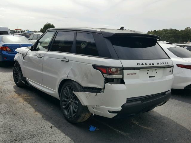 SALWS2VF3GA547886 - 2016 LAND ROVER RANGE ROVE WHITE photo 3