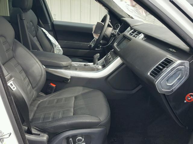 SALWS2VF3GA547886 - 2016 LAND ROVER RANGE ROVE WHITE photo 5