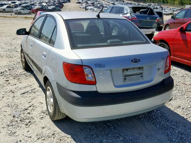 KNADE123166102300 - 2006 KIA RIO BLUE photo 3