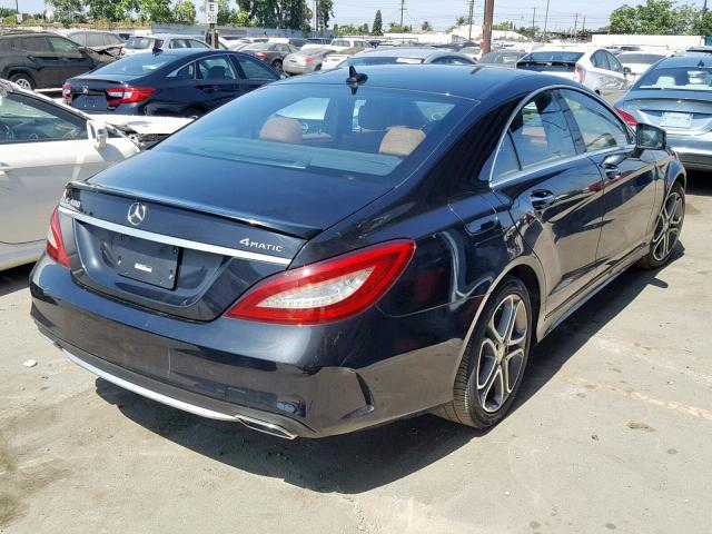 WDDLJ6HB9GA163923 - 2016 MERCEDES-BENZ CLS 400 4M BLACK photo 4