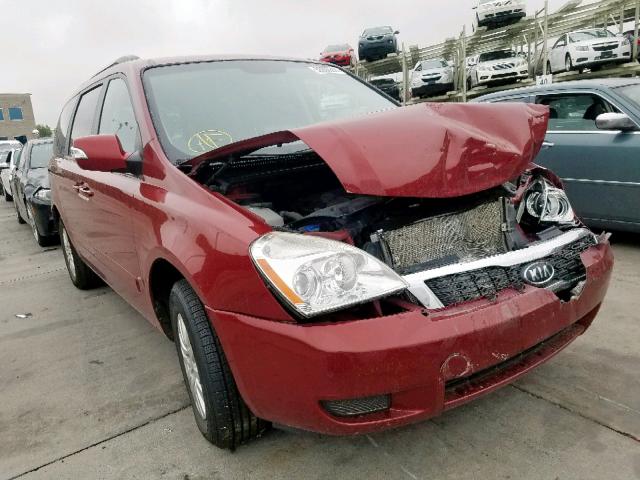 KNDMG4C7XC6466906 - 2012 KIA SEDONA LX RED photo 1