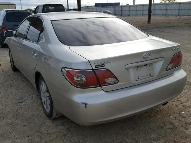 JTHBF30G836000186 - 2003 LEXUS ES 300 SILVER photo 3